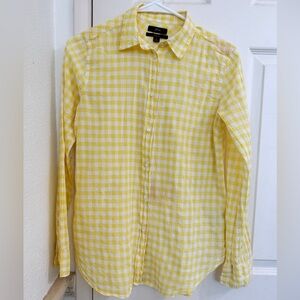 EUC J.Crew gingham lightweight cotton shirt in classic fit
